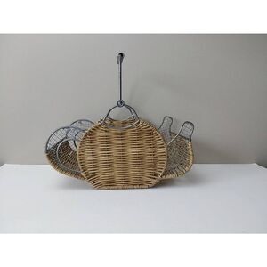 Basket Teapot-shaped Rattan and Metal
